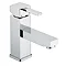 Bristan - Quadrato Basin Mixer w/ Eco-Click & Pop-up Waste - Chrome - QD-EBAS-C Large Image