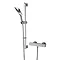 Bristan Quadrato Thermostatic Bar Shower Valve inc. Rigid Riser + Fast Fit Kit Large Image