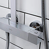 Bristan Quadrato Thermostatic Bar Shower Valve with Rigid Riser + Fast Fit Kit  Profile Large Image