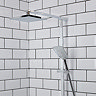 Bristan Quadrato Thermostatic Bar Shower Valve with Rigid Riser + Fast Fit Kit  In Bathroom Large Im