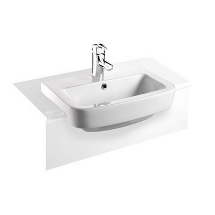 Bristan - Qube 53cm Semi Recessed 1 Tap Hole Basin Large Image