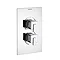 Bristan - Qube Concealed Dual Control Thermostatic Shower Valve w/ Diverter - QU-SHCDIV-C Large Image