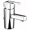 Bristan - Qube Mini Basin Mixer w/ Pop Up Waste - Chrome - QU-SMBAS-C Large Image