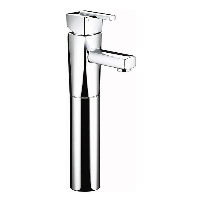 Bristan - Qube Tall Basin Mixer (no waste) - Chrome - QU-TBAS-C Large Image