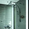 Bristan - Qube Thermostatic Inline Vertical Shower Pole w/ Integral Diverter to Handset  Feature Large Image