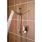 Bristan - Qube Vertical Thermostatic Valve with Adjustable Riser Profile Large Image