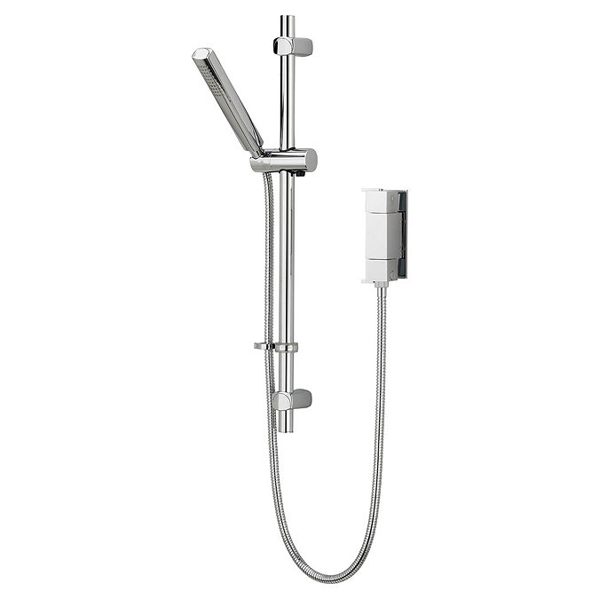 Bristan - Qube Vertical Thermostatic Valve with Adjustable Riser Large Image