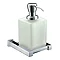 Bristan - Qube Wall Mounted Frosted Glass Soap Dispenser - QU-SOAP-C Large Image