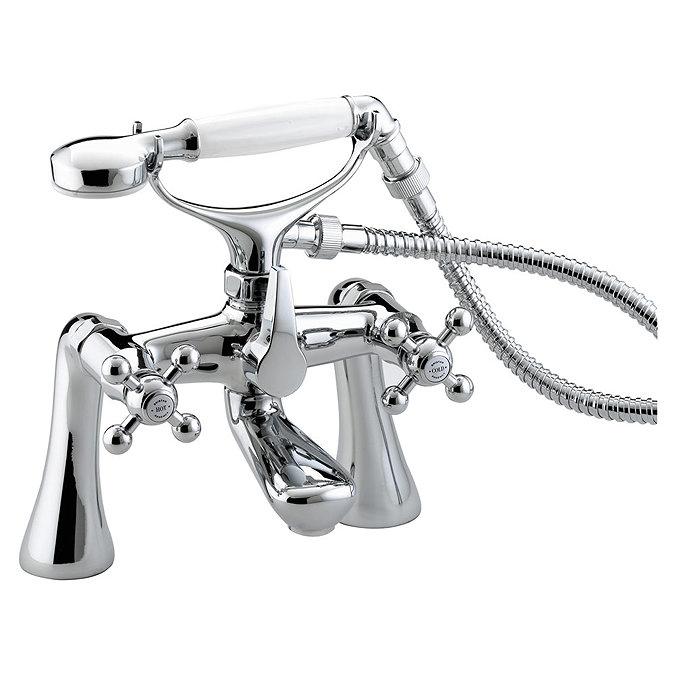 Bristan - Regency Bath Shower Mixer w/ Tall Pillars - Chrome Plated - R-TBSM-C Large Image