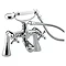 Bristan - Regency Bath Shower Mixer w/ Tall Pillars - Chrome Plated - R-TBSM-C Large Image