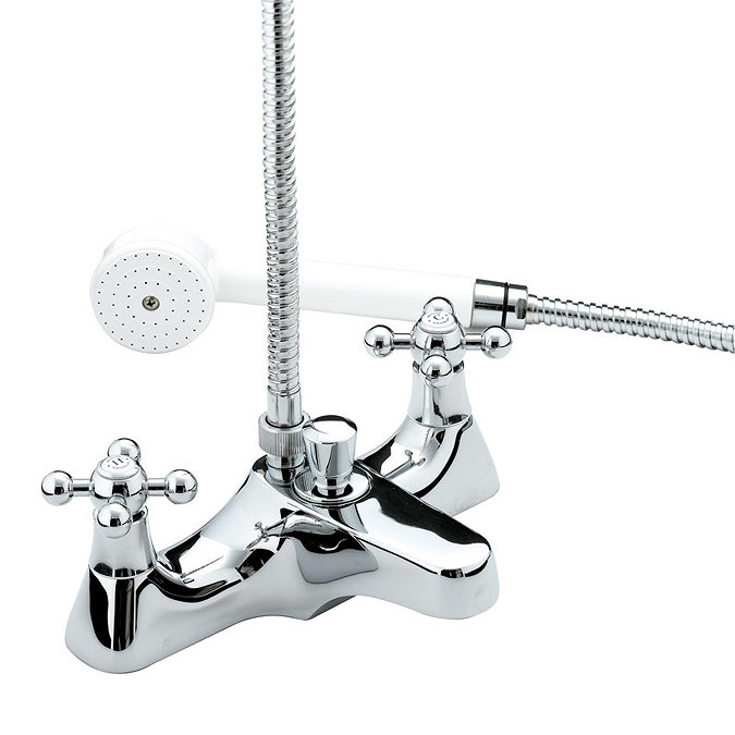 Bristan - Regency Deck Mounted Bath Shower Mixer - Chrome Plated - R-DBSM-C Large Image