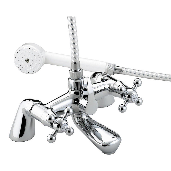 Bristan - Regency Pillar Bath Shower Mixer - Chrome Plated - R-BSM-C Large Image