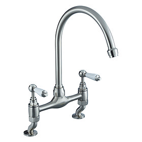 Bristan - Renaissance Deck Kitchen Sink Mixer - Brushed Nickel - RS-DSM-BN Large Image