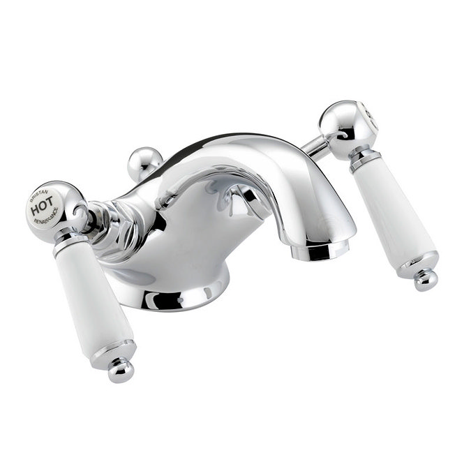 Bristan Renaissance Mono Basin Mixer w/ Pop Up Waste - Chrome Plated - RS-BAS-C Large Image