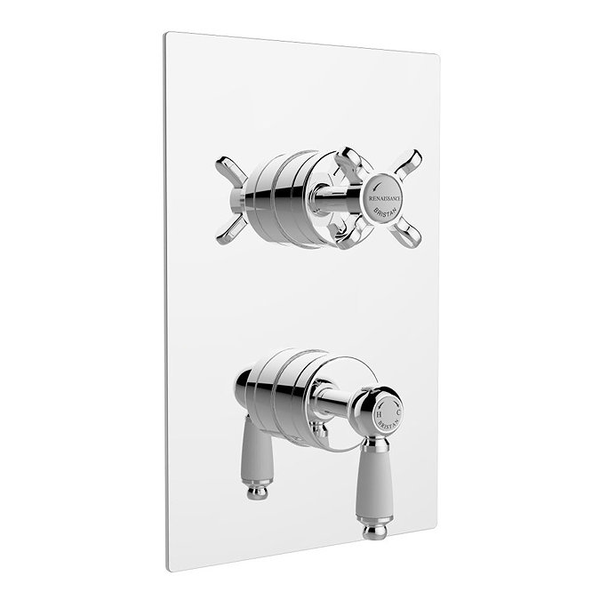 Bristan - Renaissance Thermostatic Recessed Dual Control Shower Valve with Integral Diverter - RS-SH