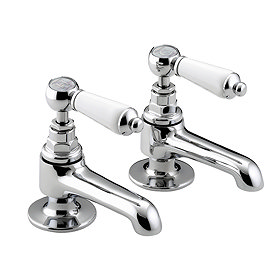 Bristan Renaissance Traditional Basin Taps - Chrome Plated - RS2-1/2-C Large Image