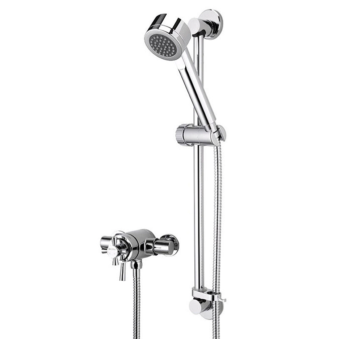 Bristan - Rio Thermostatic Surface Mounted Shower Valve with Adjustable Riser Large Image