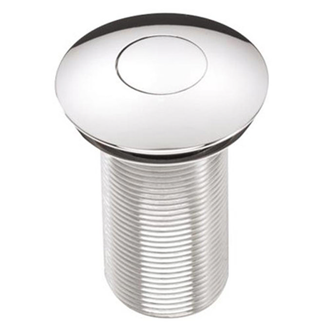 Bristan Round Push Button Unslotted Waste - Chrome Large Image