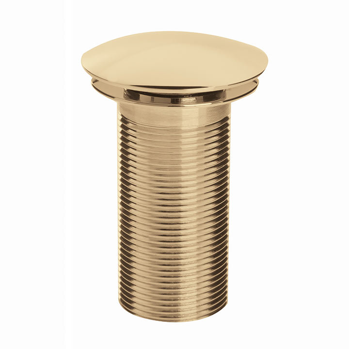 Bristan Round Unslotted Clicker Basin Waste - Gold Large Image