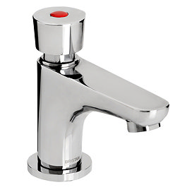 Bristan - Single Pillar Soft Touch Timed Flow Basin Tap with Flow Regulator - Z2-DUS-1/2-C Large Ima