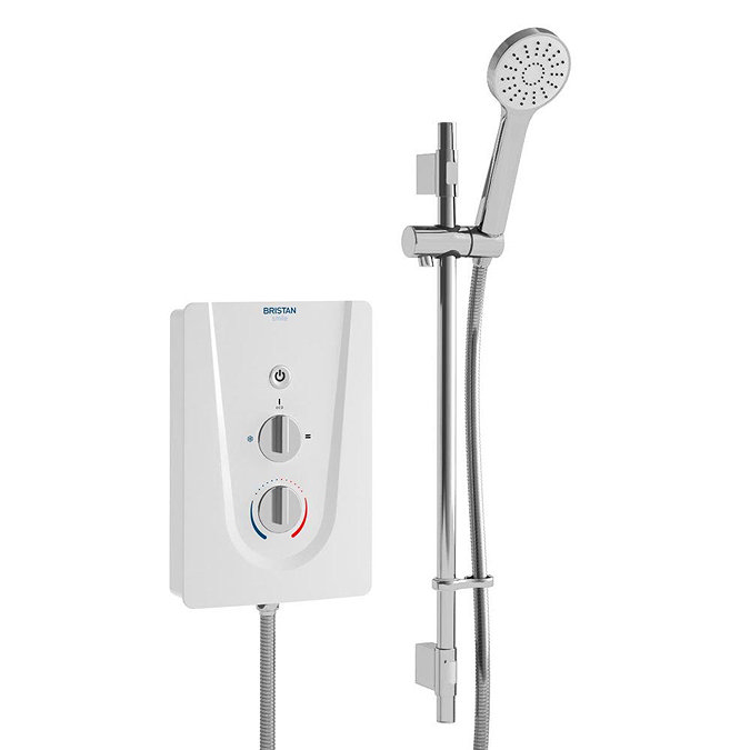 Bristan Smile 9.5KW Electric Shower White Large Image