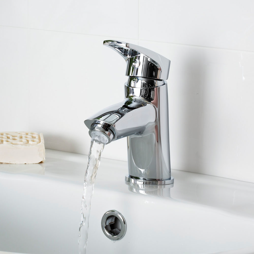 Bristan - Smile Contemporary Basin Mixer w/ Clicker Waste - Chrome - SM ...