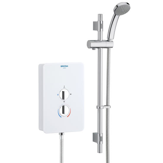 Bristan - Smile Electric Shower - White - Available in 8.5 or 9.5KW Large Image