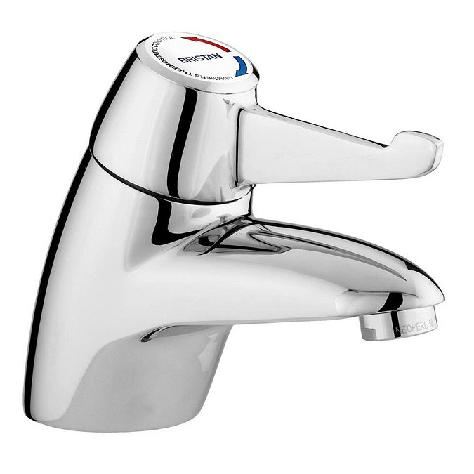 Bristan Gummers Solo Thermostatic Basin Mixer with Short Lever (No Waste) Large Image