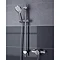Bristan Sonique2 Exposed Thermostatic Surface Mounted Shower Valve with Adjustable Riser Feature Large Image