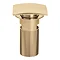 Bristan Square Slotted Clicker Basin Waste - Gold Large Image