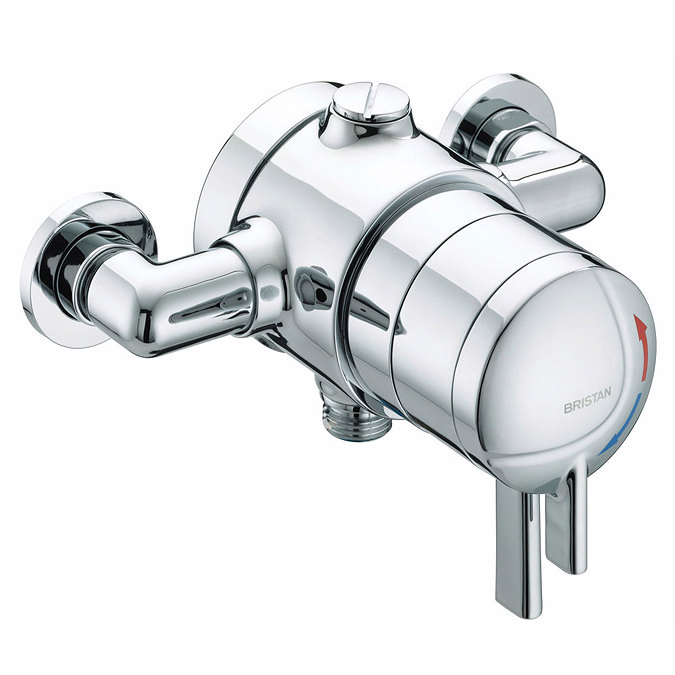 Bristan - Stratus Thermostatic Dual Control Exposed Shower Valve with Chrome Levers - STR-TS1875-EDC