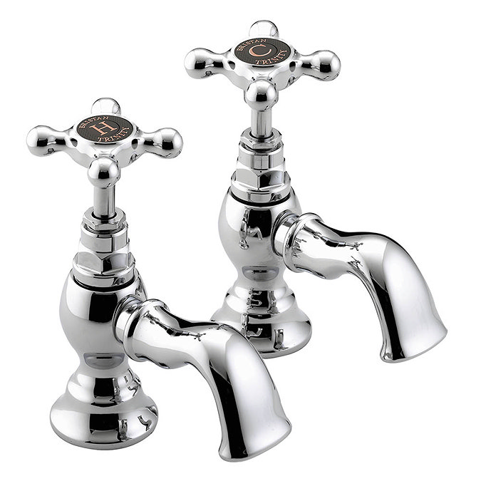 Bristan Trinity 2 Basin Pillar Taps Chrome - TY2-1/2-C Large Image