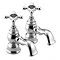 Bristan Trinity 2 Bath Pillar Taps Chrome - TY2-3/4-C Large Image