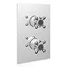 Bristan Trinity 2 Recessed Thermostatic Dual Control Shower Valve with Diverter Chrome - TY2-SHCDIV-