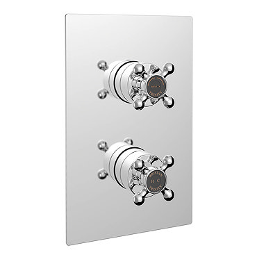 Bristan Trinity 2 Recessed Thermostatic Dual Control Shower Valve with Diverter Chrome - TY2-SHCDIV-C  Profile Large Image