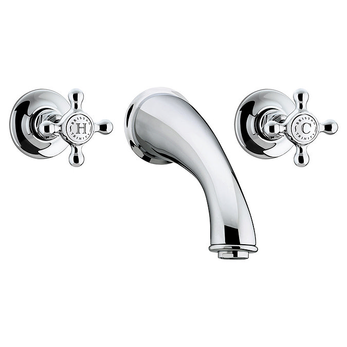 Bristan Trinity 3 Hole Wall Mounted Bath Filler - Chrome - TY-3HBF-C Large Image