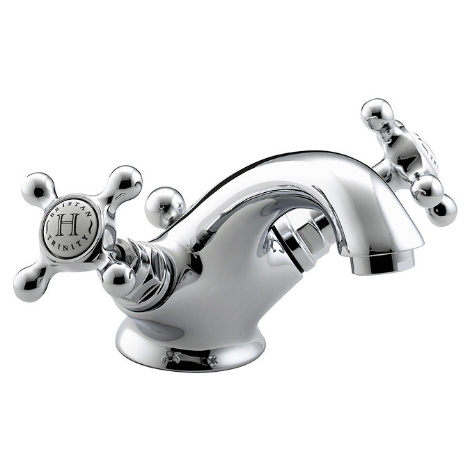 Bristan Trinity Traditional Basin Mixer Tap inc Pop-Up Waste - Chrome - TY-BAS-C Large Image