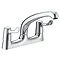 Bristan - Value Lever Deck Kitchen Sink Mixer with 6" Levers - VAL-DSM-C-6-CD Large Image