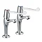 Bristan - Value Lever High Neck Pillar Taps with 6" Levers - VAL-HNK-C-6-CD Large Image