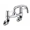 Bristan - Value Lever Wall Mounted Bridge Kitchen Sink Mixer - VAL-WMSNK-C-CD Large Image