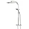 Bristan Vertico Thermostatic Exposed Bar Shower with Rigid Riser - Chrome - VR-SHXDIVFF-C  Standard Large Image