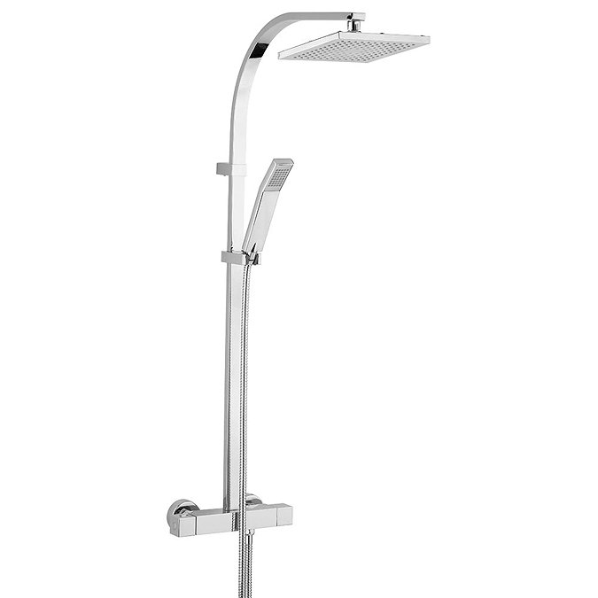 Bristan Waterfall Exposed Shower with Rigid Riser and Handset Chrome - 212415 Large Image