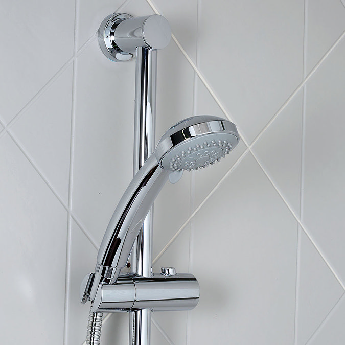 Bristan Zing Safe Touch Thermostatic Bar Valve Inc. Riser + Multifunction Handset - ZI-SHXMMCT-C Fe