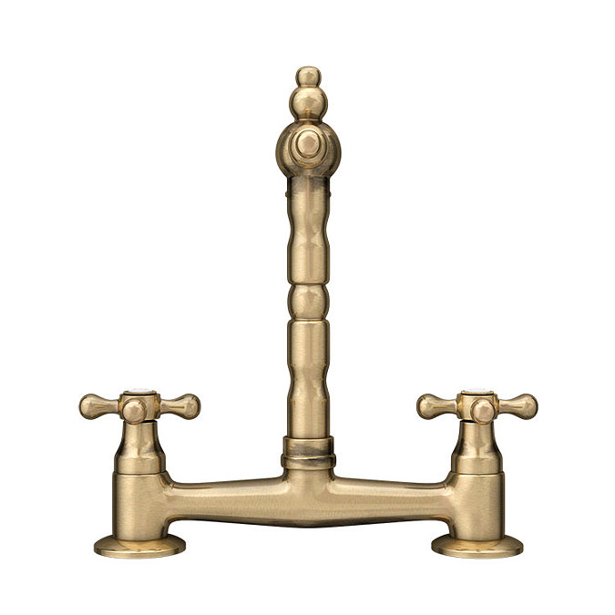 Britannia Classic Bridge Sink Mixer - Antique Bronze  additional Large Image