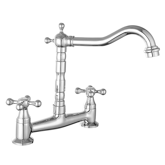 Britannia Classic Bridge Sink Mixer - Chrome  Profile Large Image