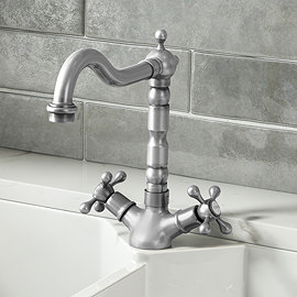 Britannia Classic Mono Sink Mixer - Brushed Nickel Large Image