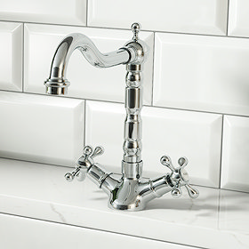 Britannia Classic Mono Sink Mixer - Chrome Large Image