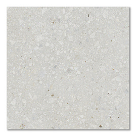 Brito White Terrazzo Effect Large Format Outdoor Floor Tiles - 1000 x 1000mm