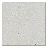 Brito White Terrazzo Effect Large Format Outdoor Floor Tiles - 1000 x 1000mm