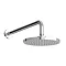 Britton Bathrooms 20cm Round Fixed Showerhead + Wall Mounted Arm - V57 Large Image